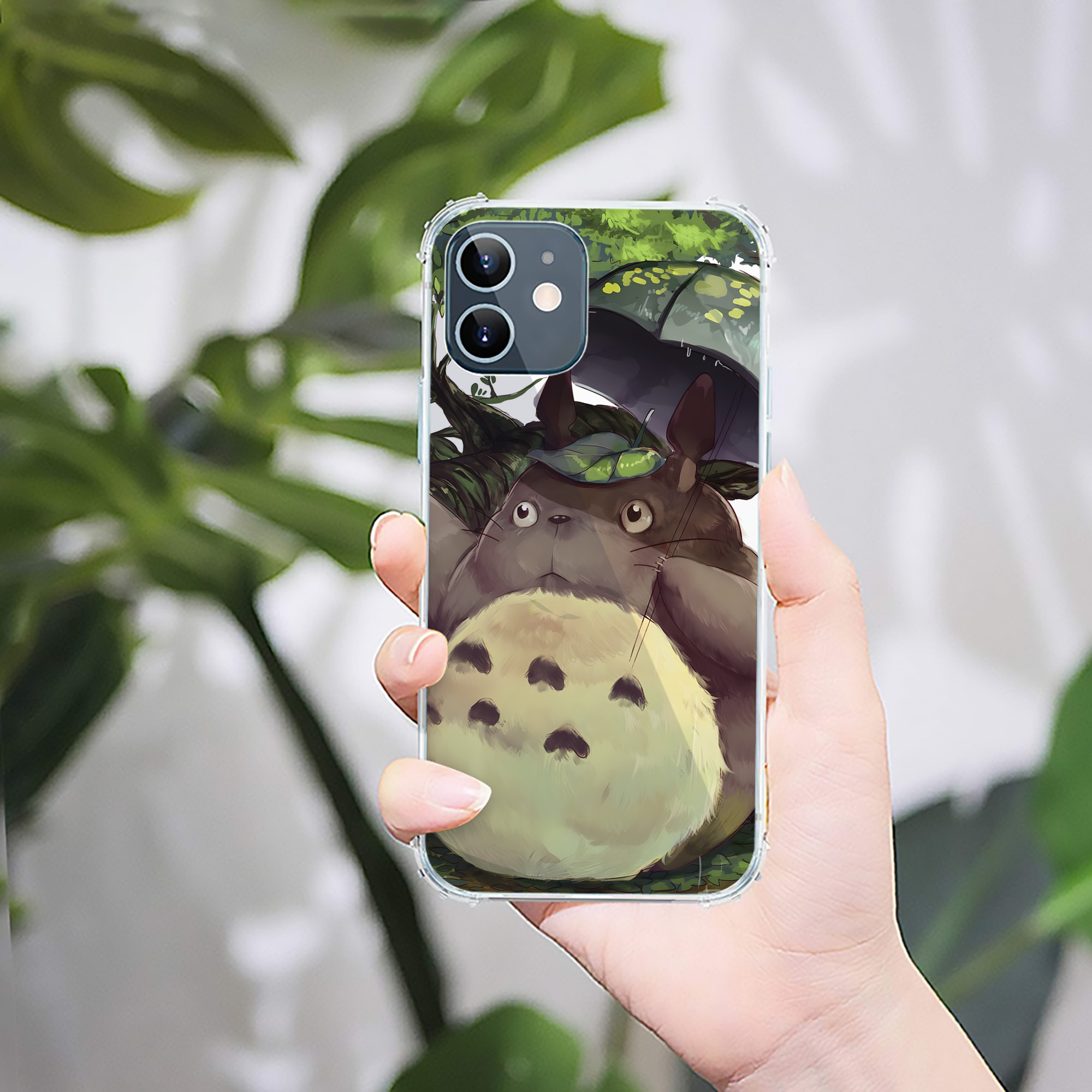 （画像用） となりのトトロ 草壁メイ 草壁サツキ My Neighbor Totoro Satsuki Kusakabe Mei Kusakabe 【iPhone 12シリーズ対応】透明スマホケース（クリアソフトケース）
